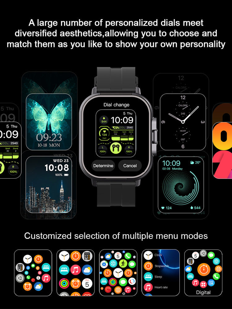 Bluetooth Earphone And Smart Watch 2-in-1