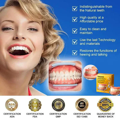 Ends Today: 70% OFF! ⏰ Zaho™ Medical Full Denture with Strong Suctiond 🦷 Obtain American Dental Association (ADA) Certification