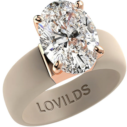 🔥Buy 1 Get 1 Free🔥 LOVILDS Silicone Ring – Emerald Cut CZ | Patent-Pending Design