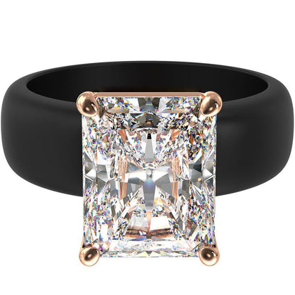 🔥Buy 1 Get 1 Free🔥 LOVILDS Silicone Ring – Emerald Cut CZ | Patent-Pending Design