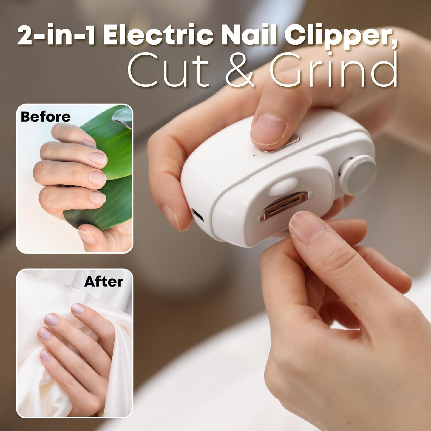 2 in 1 Nail Clipper and Cordless