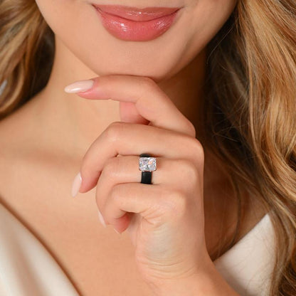 🔥Buy 1 Get 1 Free🔥 LOVILDS Silicone Ring – Emerald Cut CZ | Patent-Pending Design