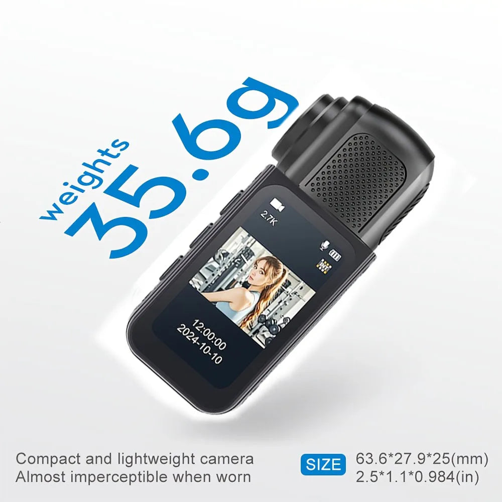 Ultra HD Thumb Action Camera | Wi-Fi App Control | Wide-Angle Sports & Travel Camera