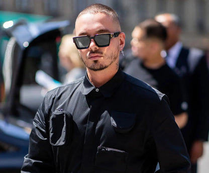 Carbon Fiber Square Sunglasses