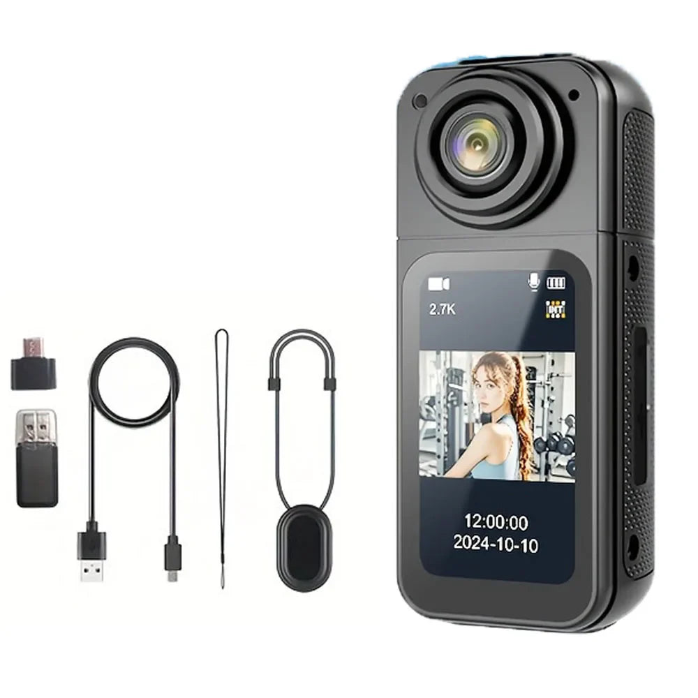 Ultra HD Thumb Action Camera | Wi-Fi App Control | Wide-Angle Sports & Travel Camera