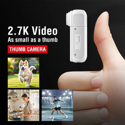 Ultra HD Thumb Action Camera | Wi-Fi App Control | Wide-Angle Sports & Travel Camera
