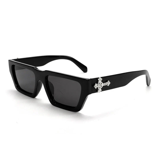 Luxury Rhinestone Cross Fashion Glasses
