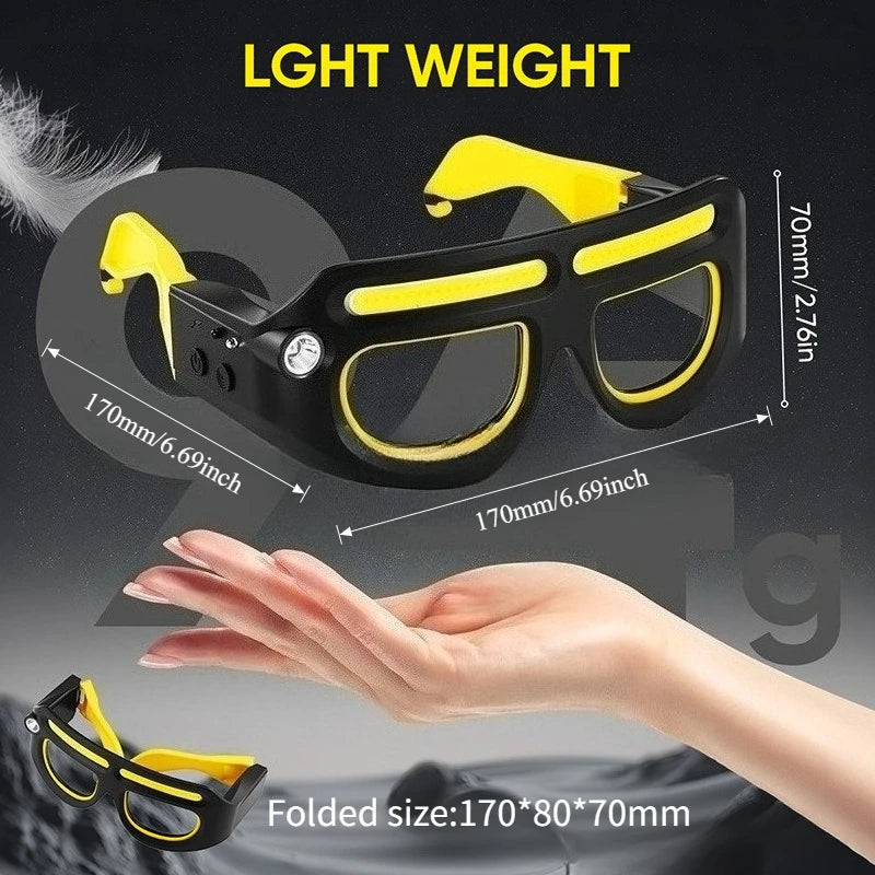Rechargeable LED Motion Sensor Glasses Lamp Waterproof