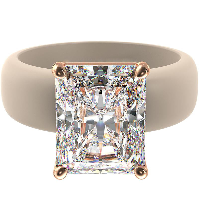 🔥Buy 1 Get 1 Free🔥 LOVILDS Silicone Ring – Emerald Cut CZ | Patent-Pending Design