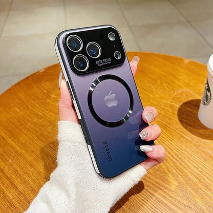 Gradient Magnetic Glass Protective Case For iPhone