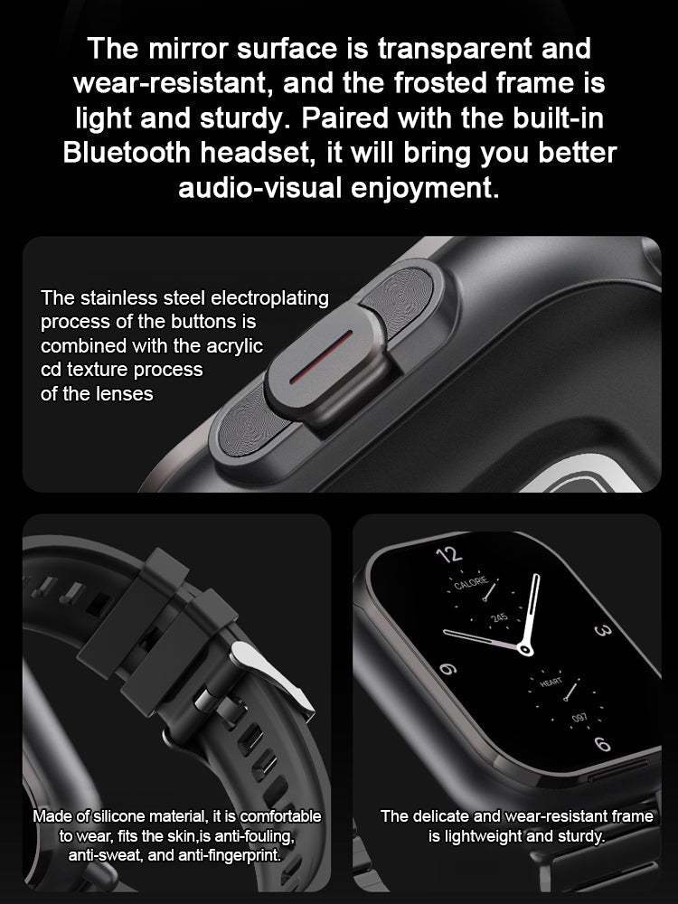 Bluetooth Earphone And Smart Watch 2-in-1