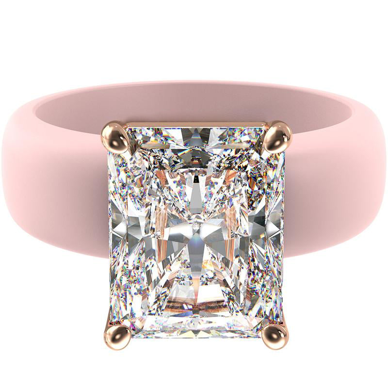 🔥Buy 1 Get 1 Free🔥 LOVILDS Silicone Ring – Emerald Cut CZ | Patent-Pending Design