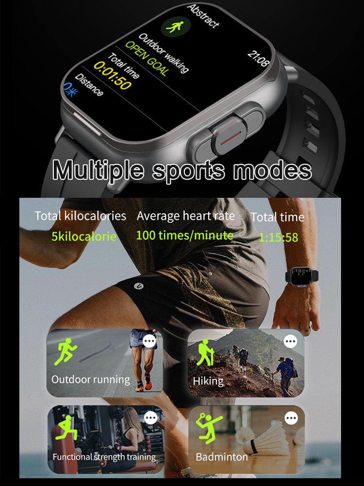 Bluetooth Earphone And Smart Watch 2-in-1