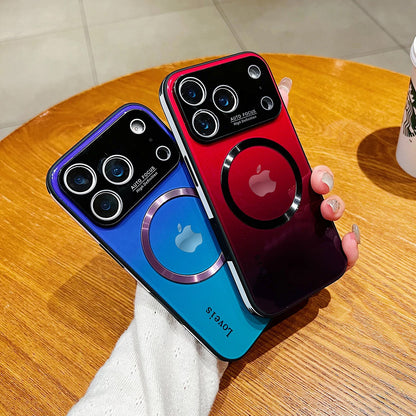 Gradient Magnetic Glass Protective Case For iPhone