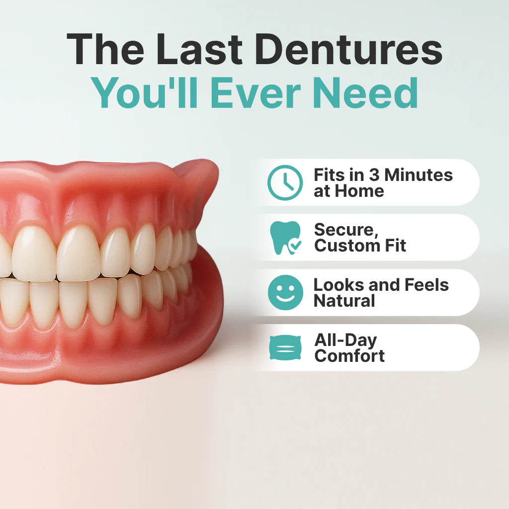 Ends Today: 70% OFF! ⏰ Zaho™ Medical Full Denture with Strong Suctiond 🦷 Obtain American Dental Association (ADA) Certification