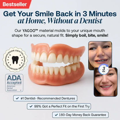 Ends Today: 70% OFF! ⏰ Zaho™ Medical Full Denture with Strong Suctiond 🦷 Obtain American Dental Association (ADA) Certification