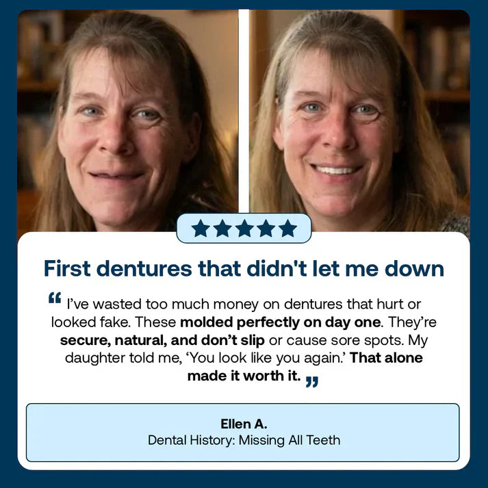 Ends Today: 70% OFF! ⏰ Zaho™ Medical Full Denture with Strong Suctiond 🦷 Obtain American Dental Association (ADA) Certification