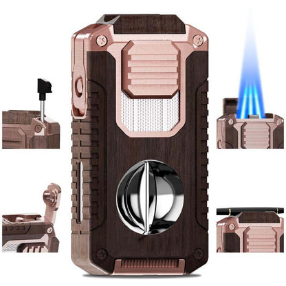 5-in-1 Refillable Cigar Torch Lighter with Cutter✨Buy 2, Free Shipping 🚚