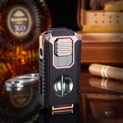 5-in-1 Refillable Cigar Torch Lighter with Cutter✨Buy 2, Free Shipping 🚚