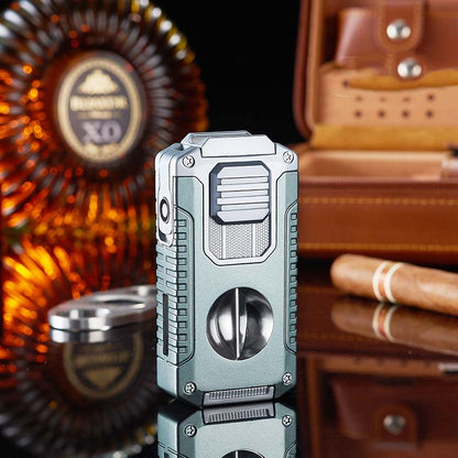 5-in-1 Refillable Cigar Torch Lighter with Cutter✨Buy 2, Free Shipping 🚚
